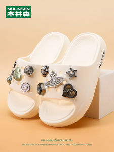 Mulinshan Childrens Indoor Slippers Soft Bottom Anti-Slip Cute Girls Princess Style EVA Material Comfortable Baby Slippers