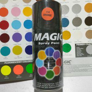 Pilok Pilox Cat Magic Orange Oren Glossy 114 300cc Cat Semprot Serbaguna Magic Spray