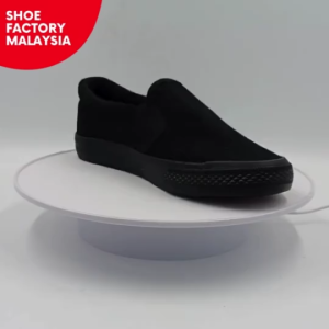 Slam America Canvas Slip On Basic Black School Shoes Size 34-46 Kasut Canvas Sekolah Hitam From Shoe Factory Malaysia