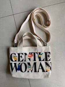 Gentle Woman New limited premium black and white Micro Sling bag
