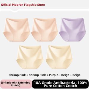 MiiOW | Antibacterial High Waist Large Size Non-binding Cotton Briefs