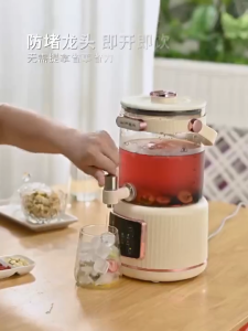 3L split flower tea glass Health Pot 24H Reservation Double Filtration Automatic Power Off Kettle send tea strainer
