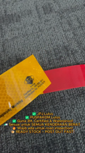 J5 STICKER | 3M Reflective Sticker JPJ PUSPAKOM Approved – SIRIM Certified | Waterproof | Road Legal