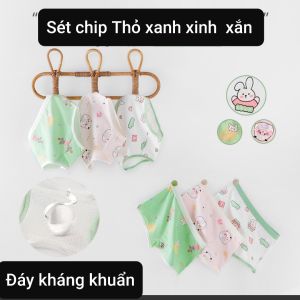 Quần lót bé gái cotton kháng khuẩn hoạ tiết Thỏ xanh siêu dễ thương