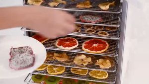 เครื่องอบผลไม้ สแตนเลส จุได้เยอะ 8/10/12/22 ชั้น fruit dehydrator 1000W เครื่องอบลมร้อน เครื่องอบแห้งผลไม้ ระบบลมร้อน