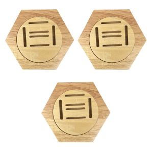 Wooden Medal Display Hanger Racks Hexagonal Honeycomb Combination Medal Holder Honor Commemorative Display Home Wall Decoration
