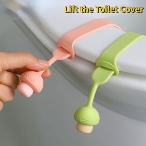 Toilet Lid Lifter Lift Toilet Cover Silicone Handles Clean Anti-dirty Hands Cute Toilet Accessories Toilet Lid Lifter