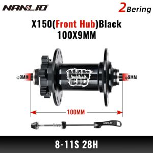 Nanlio | Nanlio X150 MTB Rear Hub 150 Engagement 6 Pawls Aluminum Alloy Bicycle Sealed Bearing Hub HG MS XD 8-12 Speed 28/32/36H Cycling