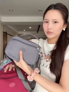 กระเป๋าถือ กระเป๋าสะพายถอดสายได้ ผ้าร่มลายย่น รุ่น PY-547 ยี่ห้อ LINGKY #มีเก็บปลายทาง #กระเป๋าสะพายข้าง