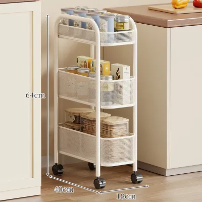 evesigar | Slim Narrow Gap Storage Shelf With Wheels