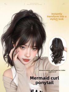 High Top Hair Addition Fake Ponytail Waterfall Hair Flip