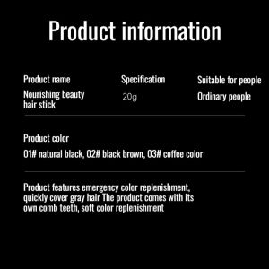 [Re-dye At Any Time] One Comb Color Hair Dye Stick Waterproof Sweat-proof Hair Dye Comb Pure Plant Ammonia-free Cover Gray Hair Dye