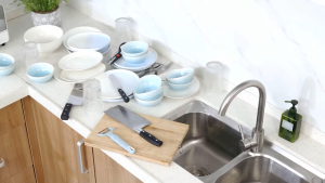 Dawnmarket Kitchen dish rack stainless steel dish rackrust-proof dish storage with drain pan utensil organizer