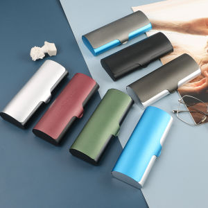 Portable Aluminum Alloy Eyeglasses Case for Men And Women Compact Pressure Resistant Prescription Glasses Storage Box