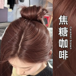 Caramel Coffee Brown Hair Dye Natural Plant Based No Bleaching Home Use Honey Orange Powder Hair Coloring Agent Long Lasting Glossiness