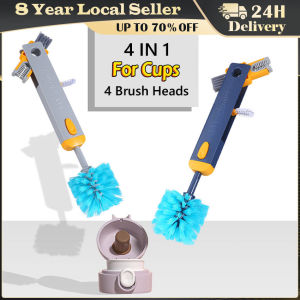 ❤️【Same Day Delivery】【4 in 1】Creative 4in1 Cup Brush Long Handle Telescopic Rod Washing Cups Without Dead Ends Cleaning Brush Bottle Brush Lid Brush