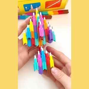 MOMO Rainbow-Colored No Sharpening Pencil Kids Gift Childrens Stationery