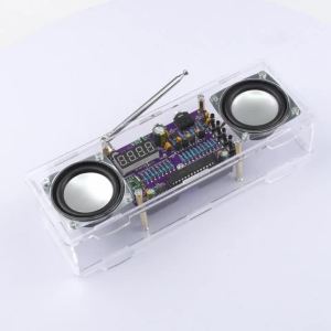 diymore | FM Radio Electronic DIY Kit 87.5MHz-108MHz Dual-Channel Digital Display Electronic Radio with Type-C Interface for Audio Learnin