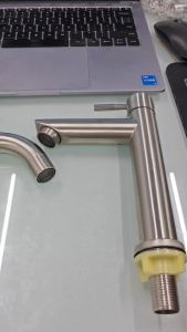 SUS 304 Stainless Steel Lavatory Basin Faucet Cold Tap 18cm & 30cm