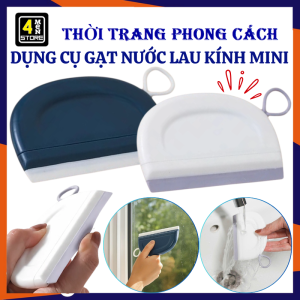 Dụng Cụ Gạt Nước Lau Kính Mini Cầm Tay - Cây Gạt Nước Hình Bán Nguyệt Làm Sạch Nhanh Không Để Lại Vệt Nước - Dụng Cụ Lau Kiếng Cây Lau Kính Nhà Tắm Tiện Lợi