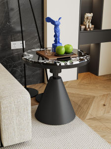 MINGZUO | Round Creative and Elegant Synthetic Stone Coffee Table