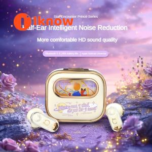 I know Little Prince Bluetooth Earbuds - True Wireless Semi-In-Ear Noise Reduction Long Battery Life Perfect for Sports Gaming Christmas & Birthday Gifts for Women