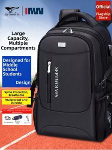 SEPTWOLVES | Large Capacity 2026 New Edition Student Backpack