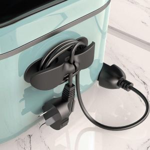 3pcs Cord Wrapper Organizer Clips Holder Wire Hider Cable Winder Management Wrap For Kitchen Appliance Stand Blender Mixers 厨房电器电线管理器