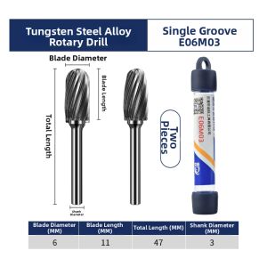 DIYUE | Tungsten Carbide Rotary Burr 3mm