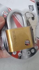 Ổ khóa SyTo Lock D thân đồng 40mm 50mm60mm 4 chìa xịn chống trộm.
