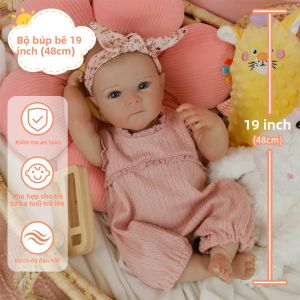 Búp Bê Sơ Sinh Bettie 19 Inch Chất Liệu Silicon Vinyl Sống Động Như Thật Vẽ Tay 3D Đồ Chơi Sưu Tầm Dành Cho Trẻ Từ 3 Tuổi Trở Lên