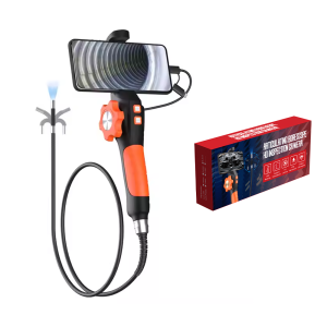 Dodosee 360° Two-Way Type-C Articulating Endoscope Camera HD 1080P Borescope Car Inspection Industrial Endoscope For IOS Android