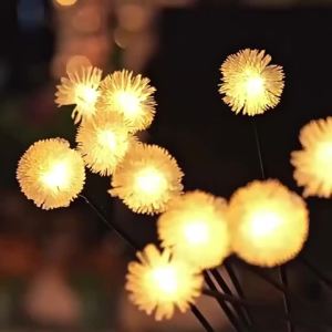 Đèn Sân Vườn Hình Bồ Công Anh Năng Lượng Mặt Trời Đèn LED Trang Trí Cảnh Quan Ngoài Trời Chống Thấm Nước Chiếu Sáng Lối Đi Sân Vườn Kèm Pin Năng Lượng Mặt Trời ABS