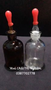 Chai nhỏ giọt thủy tinh lọ thủy tinh có ống nhỏ giọt thí nghiệm đựng chất chuẩn