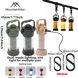 MOUNTAINHIKER Atmosphere Light 1500mAh Retro Lantern Outdoor Camping Waterproof Tent Decorative Lighthouse Ideal for Camping