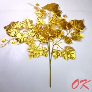 OKB Daun Anggur Gold Artificial Flower Plastik Palsu Buatan Dekorasi Hiasan Rumah Pelaminan Home Wedding Decor