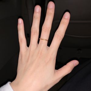 Very Fine Non-Fading Exquisite Japanese Ancient Style Simple Bracelet Ring Female Minimalist Special Interest Light Luxury Ins Style Tail Ring Ring Fashion