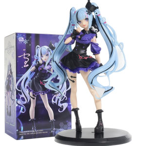 Bandai | Anime Hatsune Miku Gothic Lolita Style Action Fairy Mirror Sleeping Beauty Action Fairy Winter Cherry igure PVC Doll Model Toys
