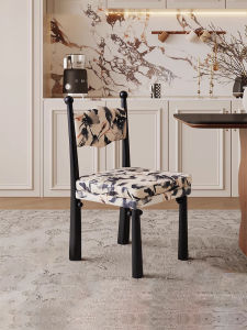 French Vintage Dining Chair Solid Wood Backchair Middle Ancient Style Home Table Stool 2024 New Model Quality Luxury Type