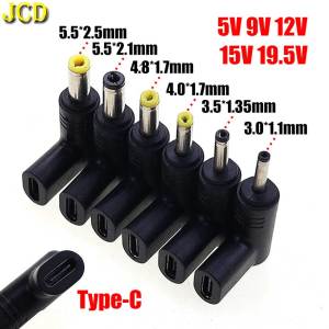 USB C PD to DC Power Connector 5V 9V 12V 19.5V Type-C Female to DC Jack Male Plug Charging Adapter Converter For Router Tablet