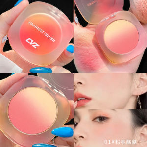 Easy to Wear Gradient Face Blush Palette Rouge Makeup Powder Natural Stereo Dual Color Cheek Highlighter for Any Skin Type