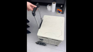 HALOO Folding Trolley Cart - Multifunctional | All-Terrain | Portable for Camping/Grocery/Pet with Cover(8-Wheel)