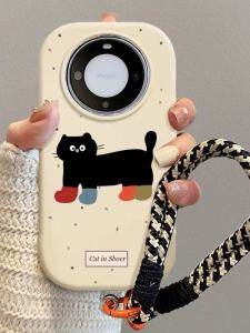 Cute Cat Socks Design Phone Case for Honor 500 pro 400 300 pro 100 90GT X9 Play 7T pro X70i 50i Magic 8 7 Play 60M Frame Protection