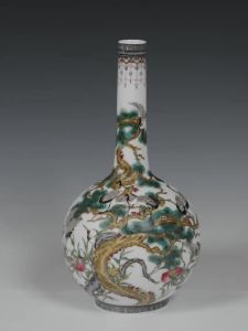Hand-painted Porcelain Floral Vase