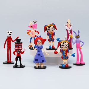 Bandai | 2026 8pcs/set Amazing Circus Digital Anime Action Figure Ragatha/Jax/Pomni Collection PVC Model Doll Toy Birthday Gift