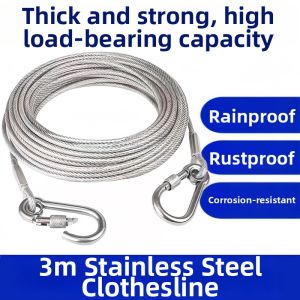 Multi-Purpose Outdoor Steel Wire  Balcony Rope