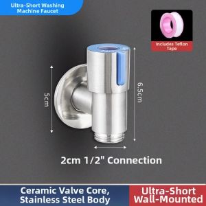 Automatic Water Stop Valve for Washing Machine Special Clamp Type Faucet Adapter