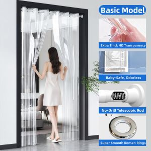 Watthour | Magnetic Door Curtain High-end Heat Conservation No Drilling