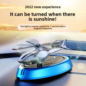 Car Air Freshener Perfume ornament Helicopter Car Air Freshener Interior Decor Solar Car Rotating Aromatherapy Diffuser