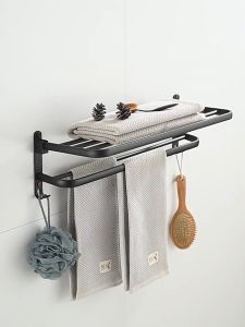 Towel Rack Hanging Holder Bathroom Stand Organizer Rack Hanging Bathroom Accessories Toilet Organizers